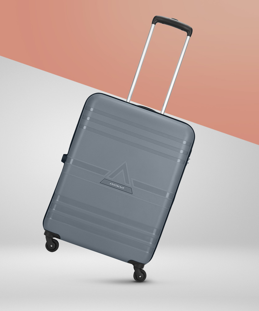 ARISTOCRAT Airstop 63 Hardbody Trolley Bag Check in Suitcase 4 Wheels 25 Inch Slate Grey Price in India Flipkart