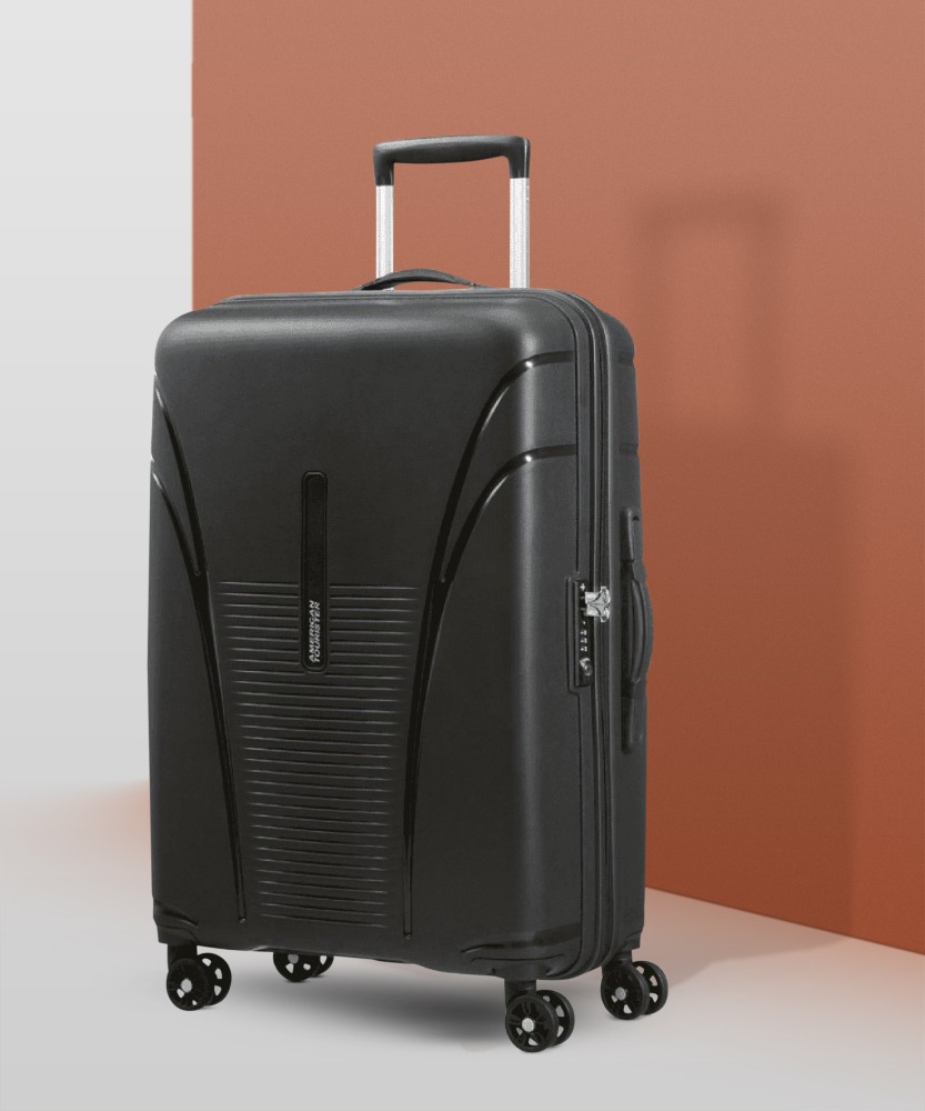 AMERICAN TOURISTER Skytracer Dark Slate Trolley Bag AMT SKYTRACER SP55 DARK SLATE Check in Suitcase 4 Wheels 28 inch Black Price in India Flipkart