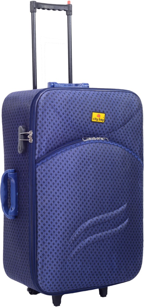 City Bag Royal Blue Polyester Trolley Bag Set, Size: 64 X 20 X 44 cm (hxdxw)