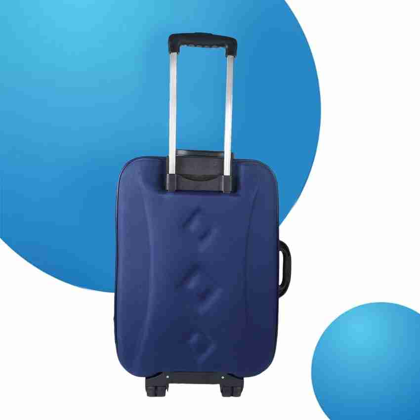 VS COLLECTIONS SOFT Premium Touch Fabric Blue Small Luggage 20
