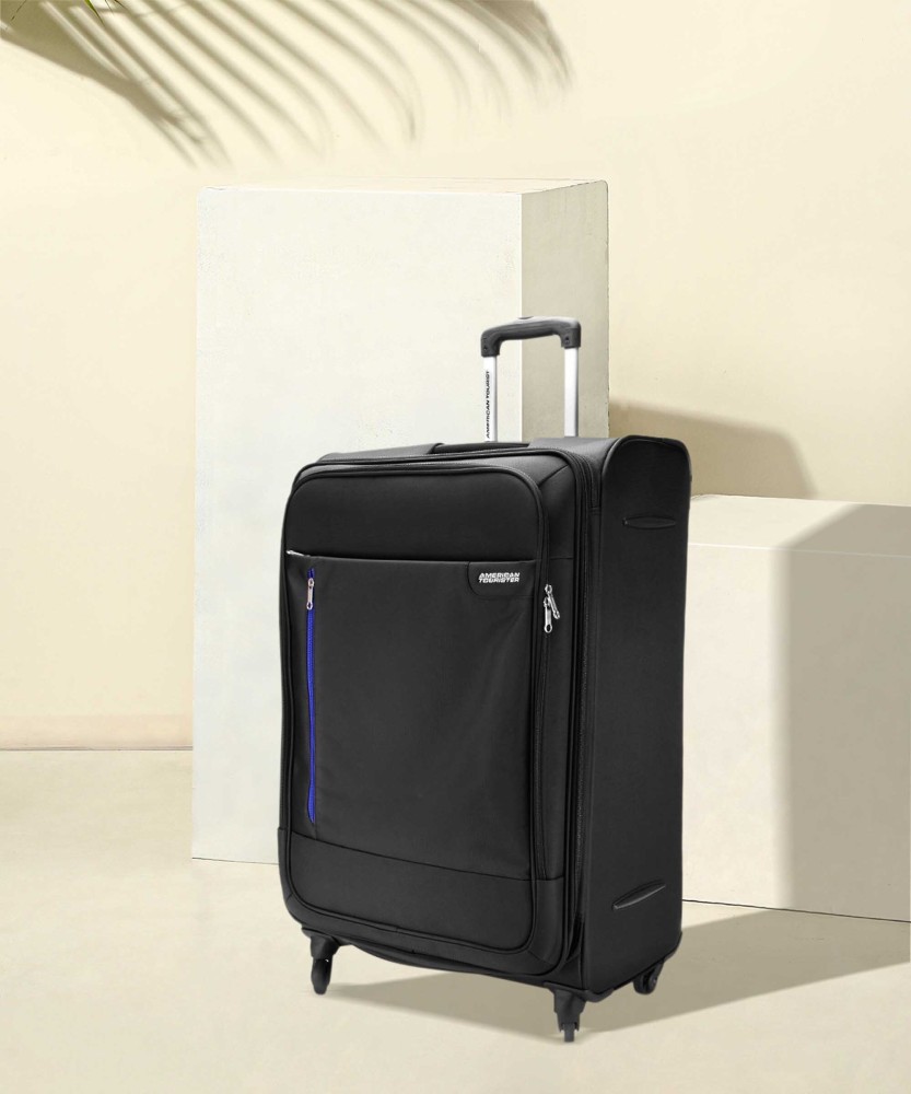 AMERICAN TOURISTER Niue Expandable Check in Suitcase 4 Wheels 27 inch Black Price in India Flipkart