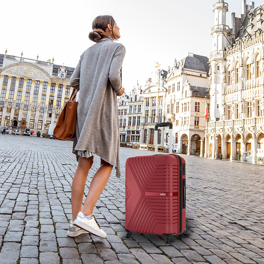 SAFARI ZENO 66 Check-in Suitcase 4 Wheels - 26 inch MAROON