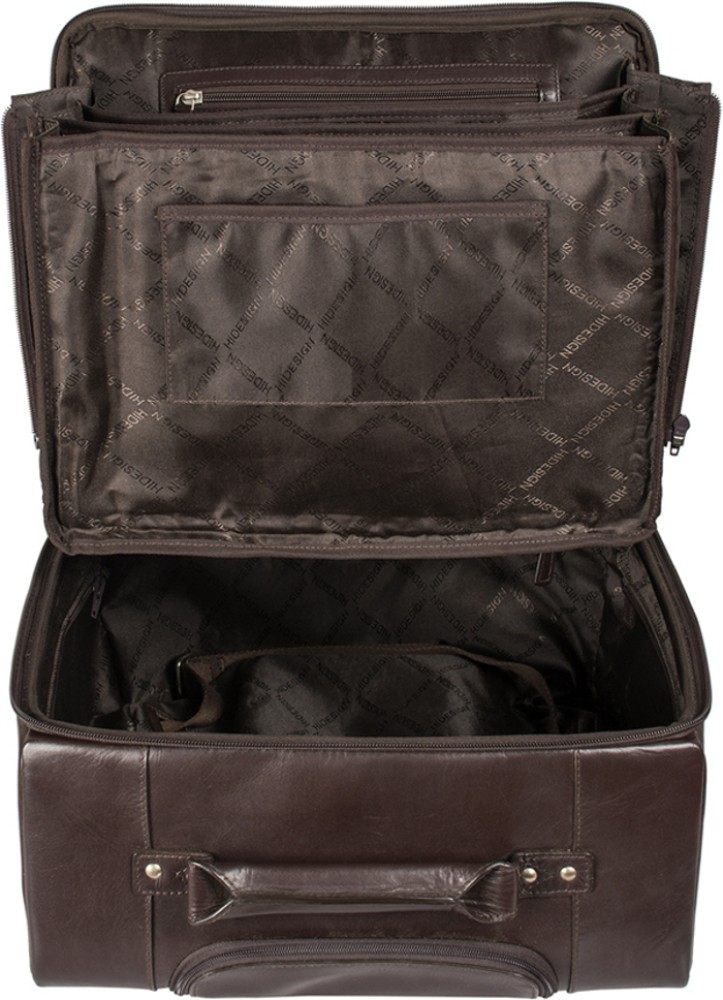 Buy Brown Kingsley 02 Trolley Bag Online - Hidesign