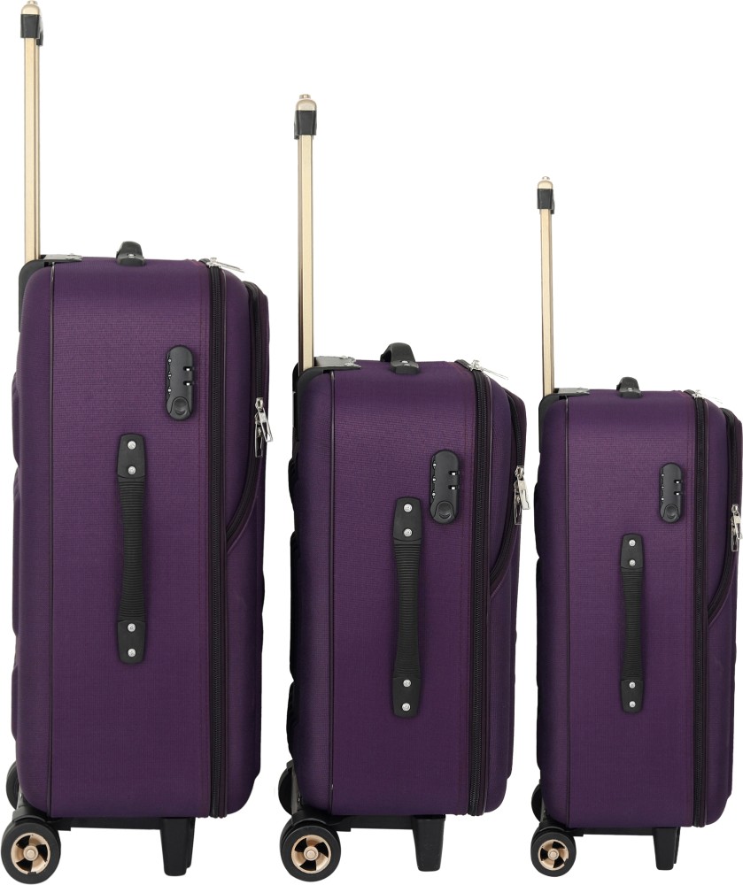 STUNNERZ 3, Luggage, 20+24+28 inch, Combo Set, Trolley Bag Travel Bag  Suitcase, 51cm+61cm +71cm, (Pack of 3 ), Samll ,Medium ,& Large