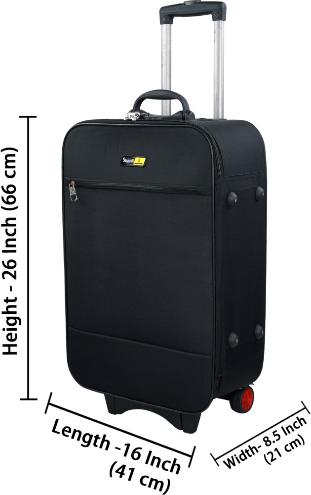 Skysun 22 26 Inch Combo Travel Suitcase Trolley Bag Suitcase Bag With 2 Wheels Cabin Check in Set 2 Wheels 26 inch Black Price in India Flipkart