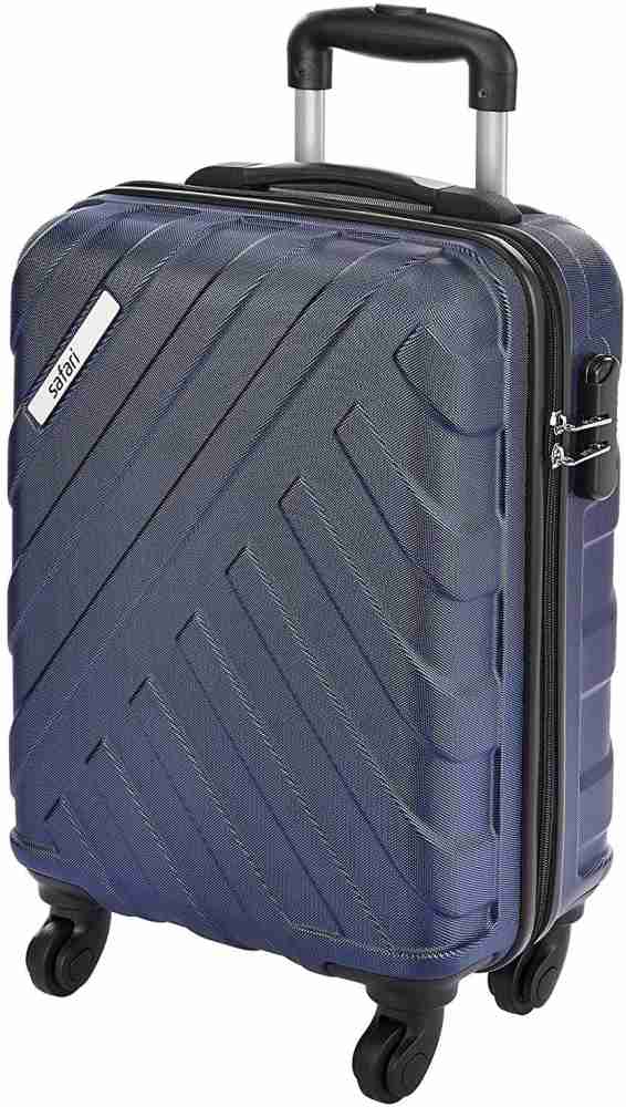 SAFARI HARBOUR 53CM MIDNIGHT BLUE TROLLY SMALL Cabin Suitcase 4 Wheels 20 inch BLUE Price in India Flipkart