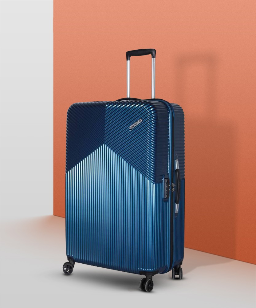 AMERICAN TOURISTER AMT Armada Spinner Hard Trolley 55cm Blue Cabin Luggage 22 Inch Check in Suitcase 4 Wheels 23 inch Moonlight Blue Price in India Flipkart