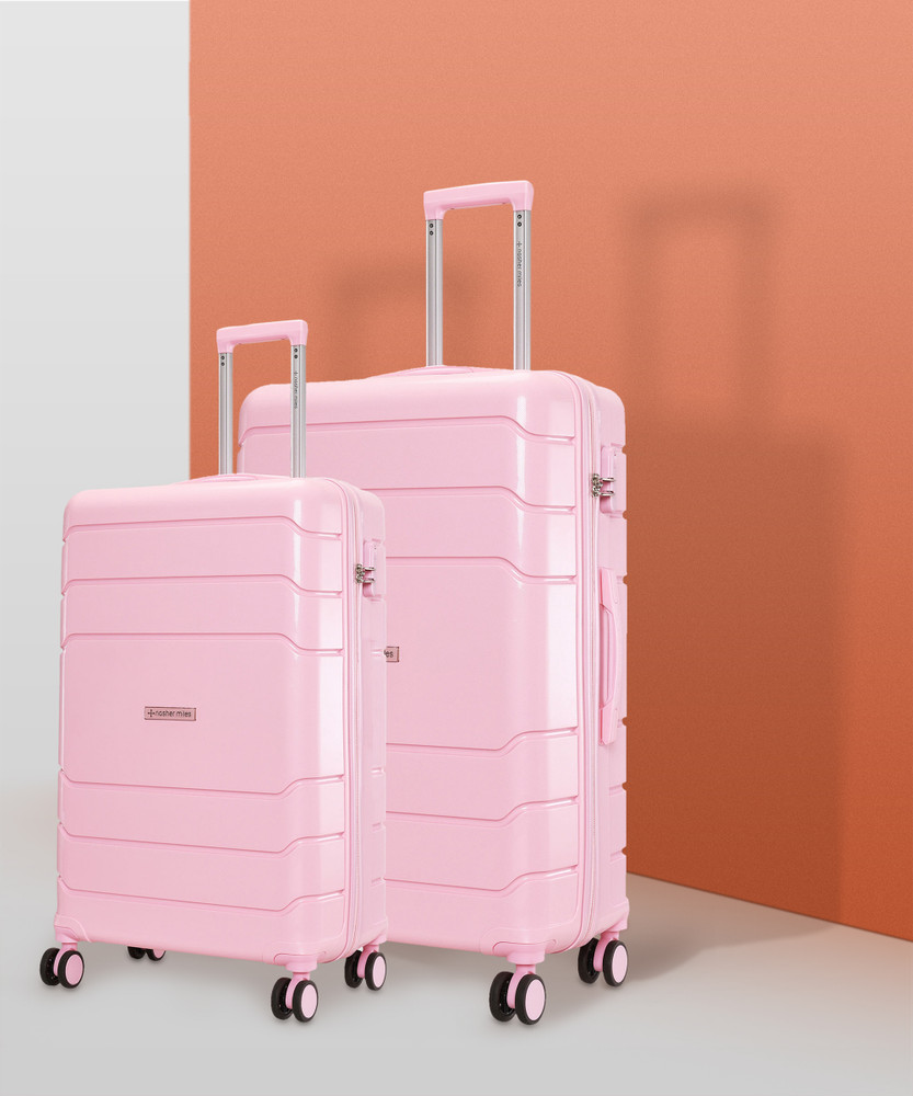 Rose cheap pink luggage