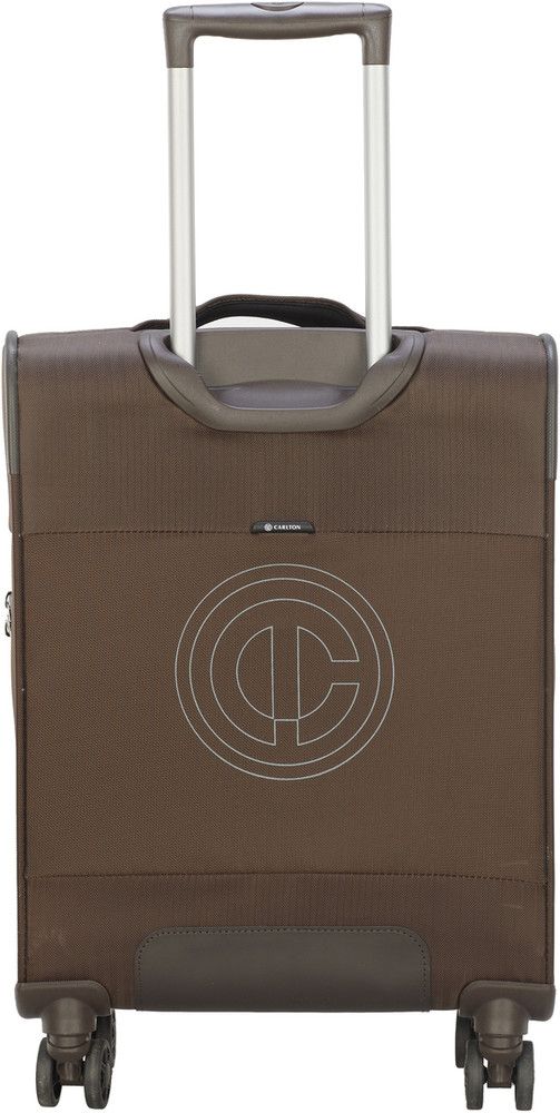 CARLTON TUXEDO EU EXP SPINNER SMALL MOLE BROWN Cabin Suitcase 8 Wheels 22 inch Mole Brown Price in India Flipkart