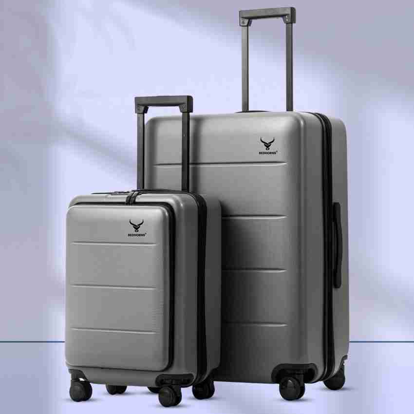 REDHORNS Cabin Check in Suitcase Set Hard Sided Trolley Bag