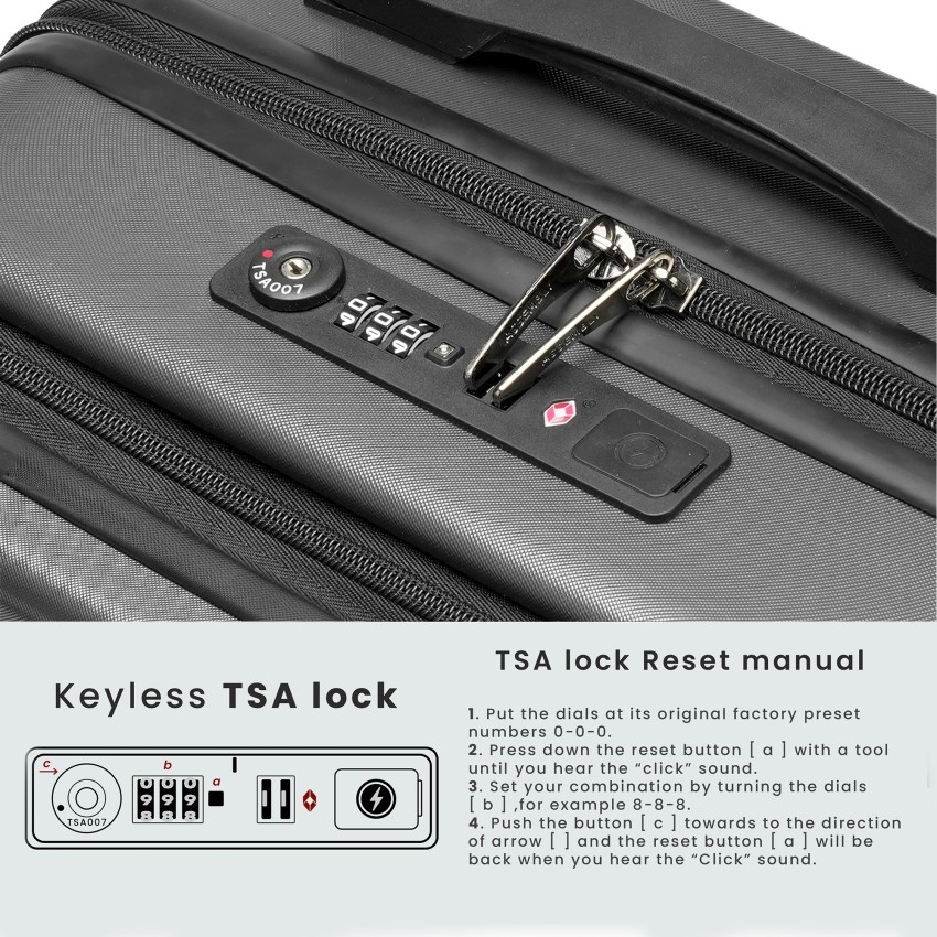 Add On Keyless TSA Approved Luggage Lock