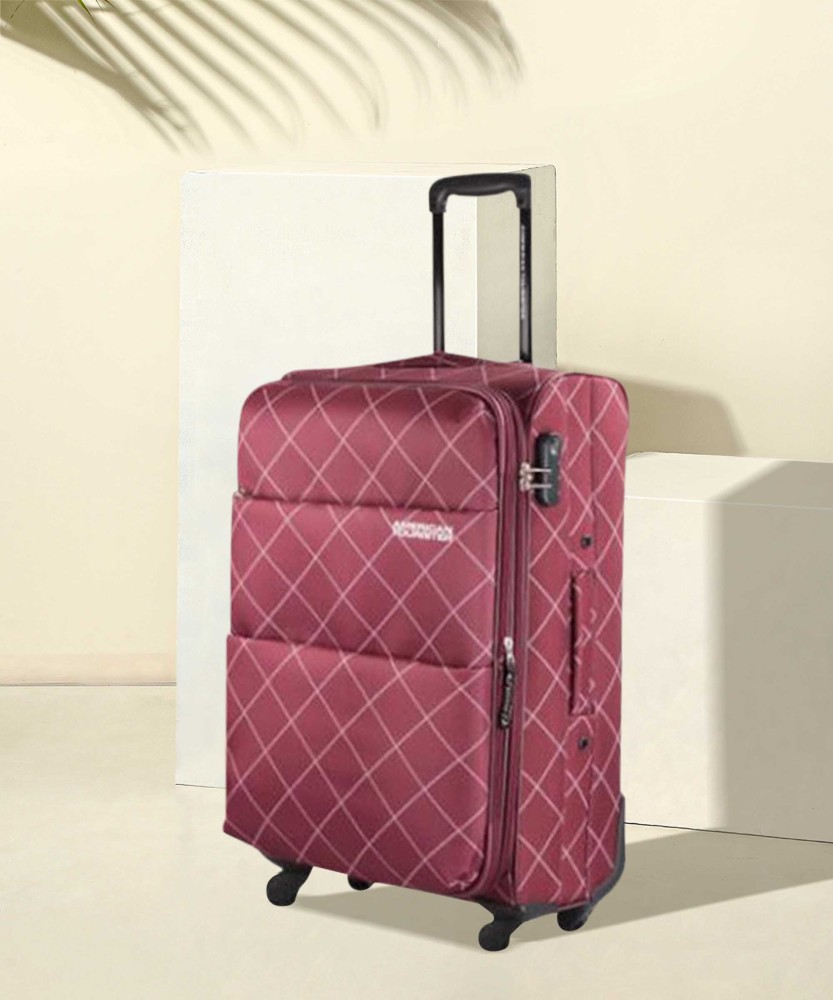 AMERICAN TOURISTER Spain Check in Suitcase 4 Wheels 28 inch Maroon Price in India Flipkart