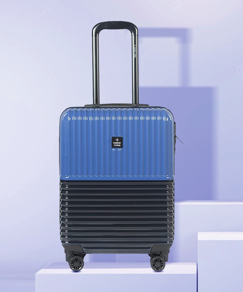 NASHER MILES Istanbul Hard-sided ABS and PC Cabin Luggage Blue and Navy  Blue 20 inch |55cm Trolley bag Cabin Suitcase - 20 inch Blue, Navy Blue -  Price in India | Flipkart.com