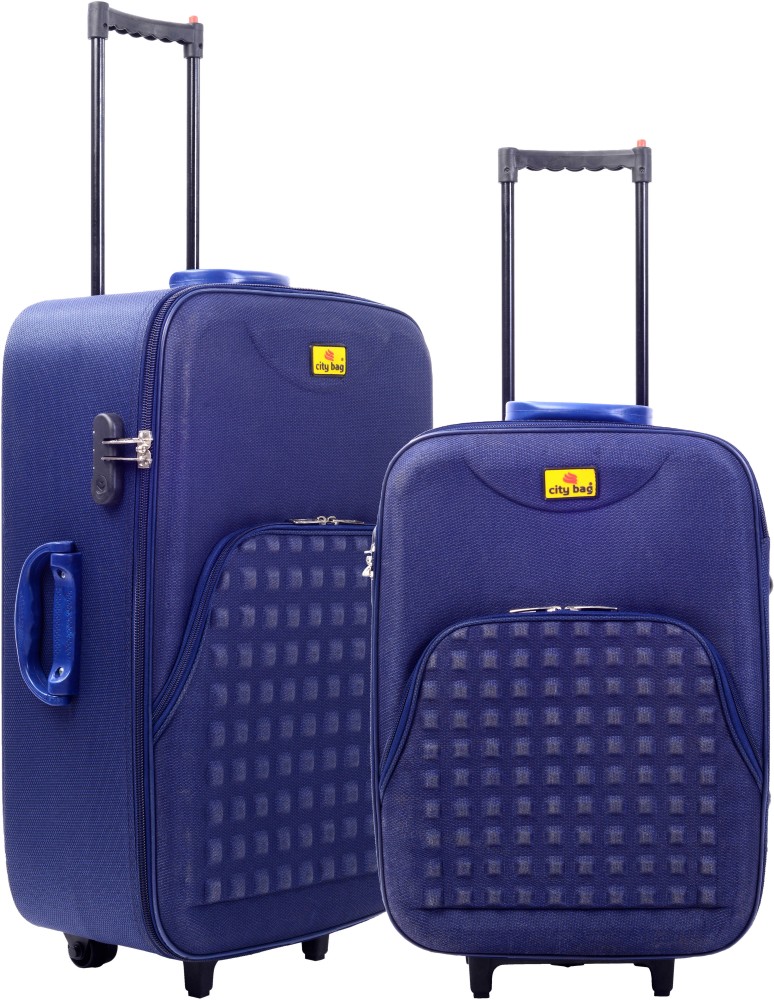 CITY BAG Medium Cabin Luggage bag 61cm Trolley Set of 2 Luggage bag Expandable Cabin Suitcase 3 Wheels 24 inch maroon Price in India Flipkart