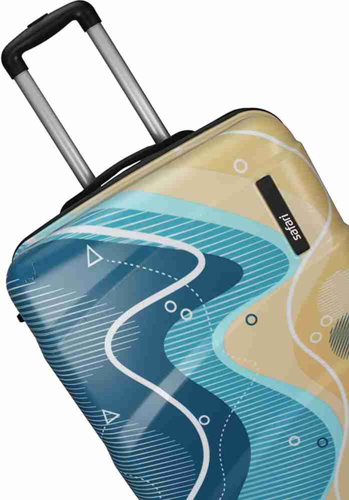 Coastline Hard luggage with Anti-Theft Zipper - Printed