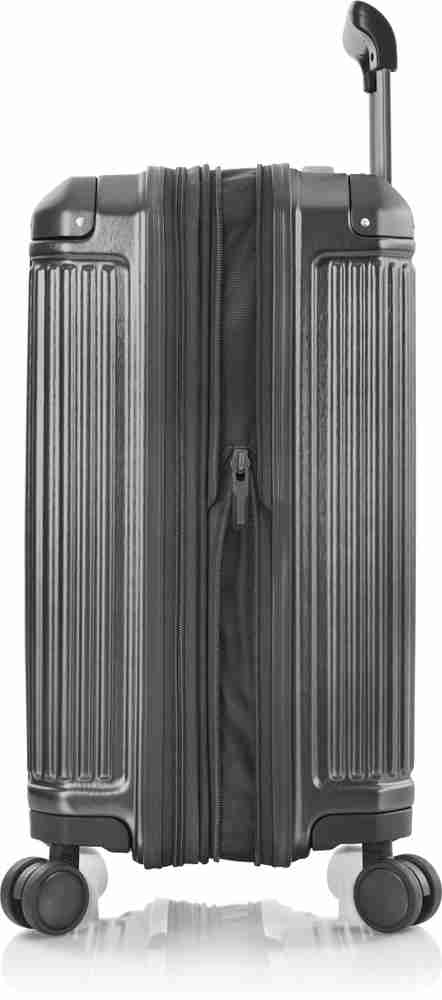 Heys EDGE Range Gunmetal Color Hard Case Polycarbonate Cabin Size LUGGAGE Expandable Cabin Suitcase 4 Wheels 21 inch Gunmetal Price in India Flipkart