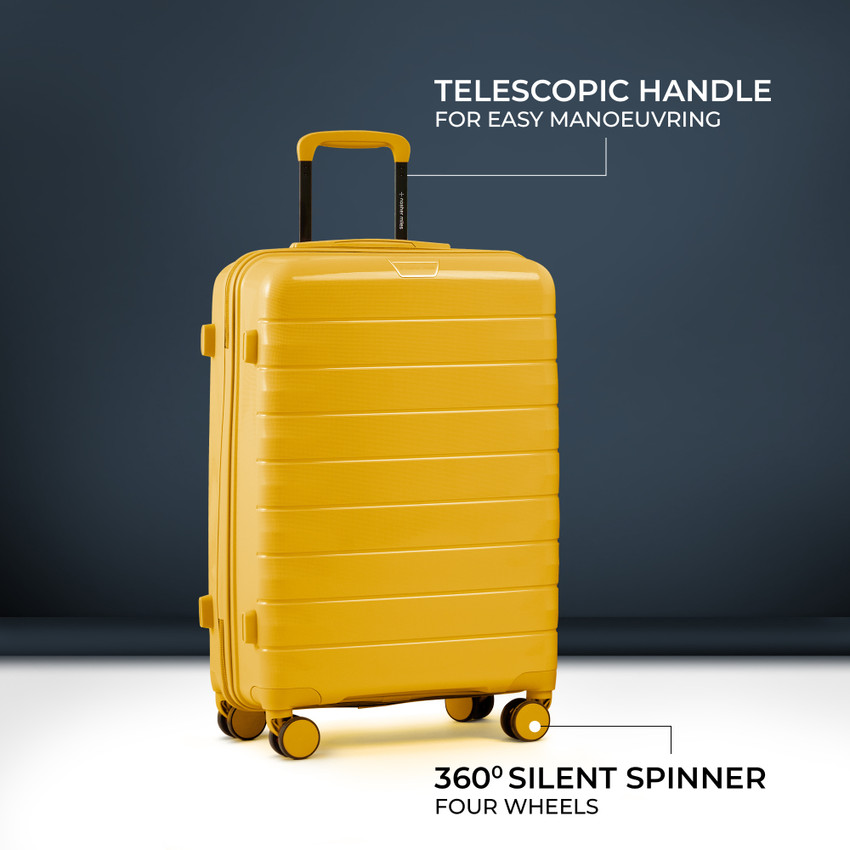 Mustard hot sale yellow luggage
