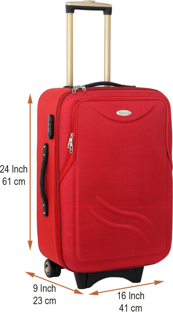 24 inch top suitcase in cm