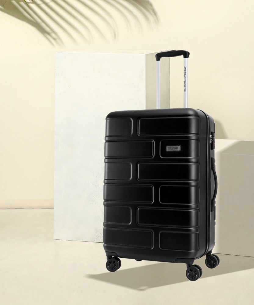 AMERICAN TOURISTER BRICKLANE SPINNER Cabin Suitcase 4 Wheels 22 inch Jet Black Price in India Flipkart