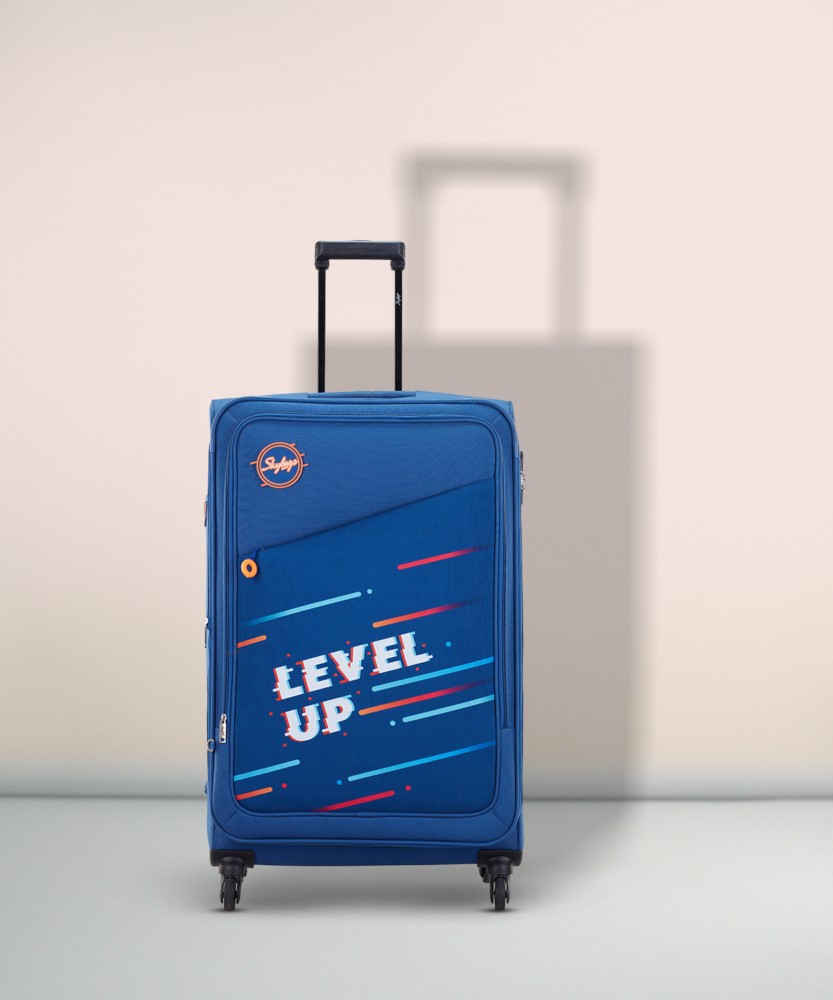 SKYBAGS LEVELUP 4W STR E 68 BLUE Expandable Check in Suitcase 4