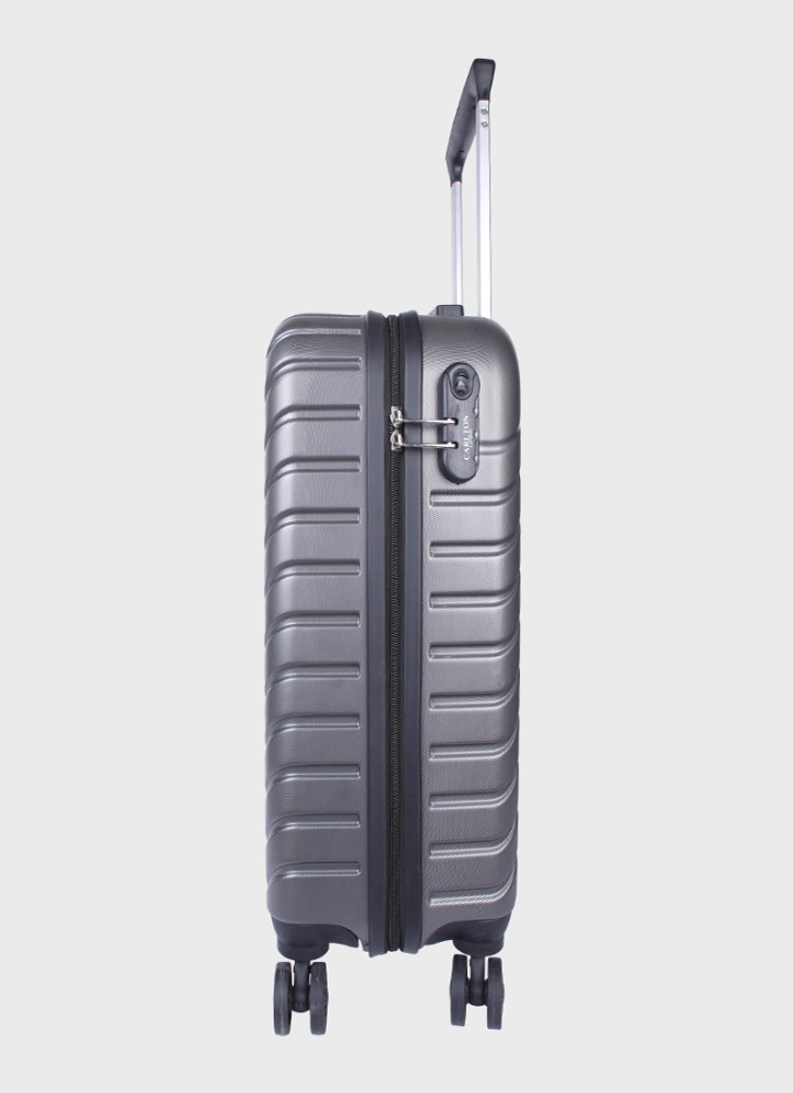 CARLTON TROLLEY BAG Cabin Suitcase 8 Wheels 21 inch Silver Price in India Flipkart