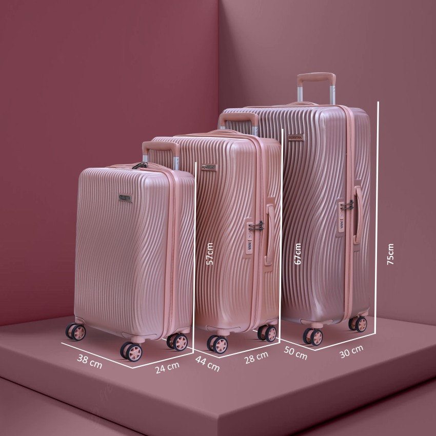 ROMEING Milano 20,24,28 inch, Polycarbonate Luggage Rose Gold 55