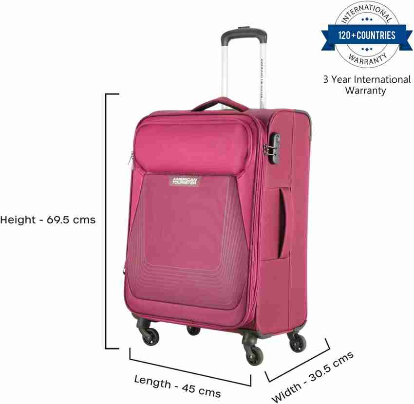 AMERICAN TOURISTER AMT SOUTHSIDE LITE sp 69 MAGNTA Expandable Check in Suitcase 4 Wheels 27 inch Magenta Price in India Flipkart