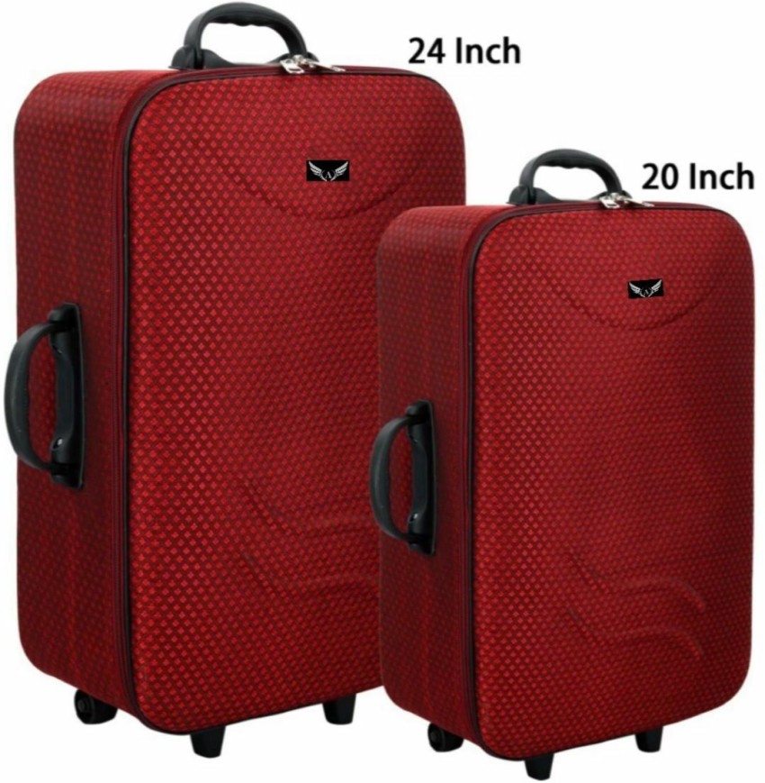 Buy VIDHI Polyester Softsided Suitcase Combo Set Pack of 2 (24