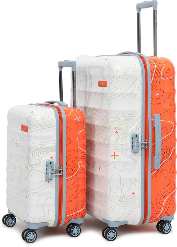 Uppercase JFK Duo Hard Luggage Trolley Bag Set of 3 (S+M+L) Teal