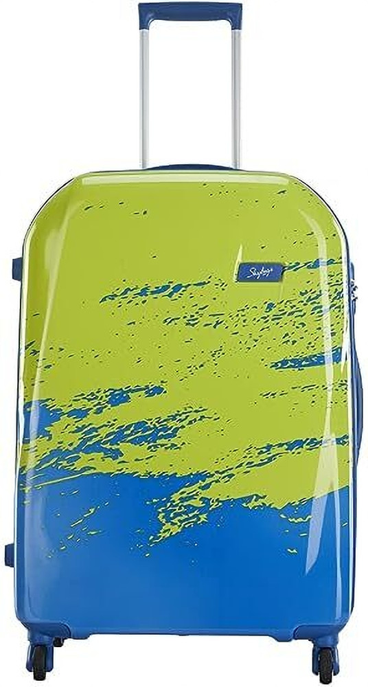 SKYBAGS Vista STROLLY 4W 75 CM Lage Size Trolley Hard Sided 75 CM Gree Blue Check in Suitcase 4 Wheels 29 inch Green Blue Price in India Flipkart