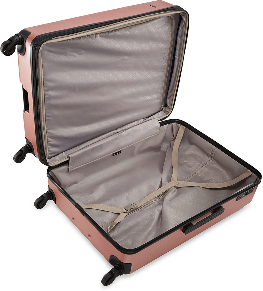 Rose gold dkny suitcase discount