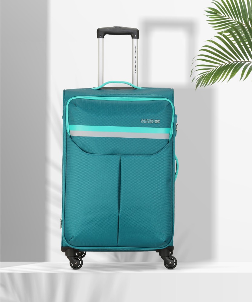 AMERICAN TOURISTER DETROIT SPINNER 81 CM TEAL Expandable Check in Suitcase 4 Wheels 32 inch TEAL Price in India Flipkart