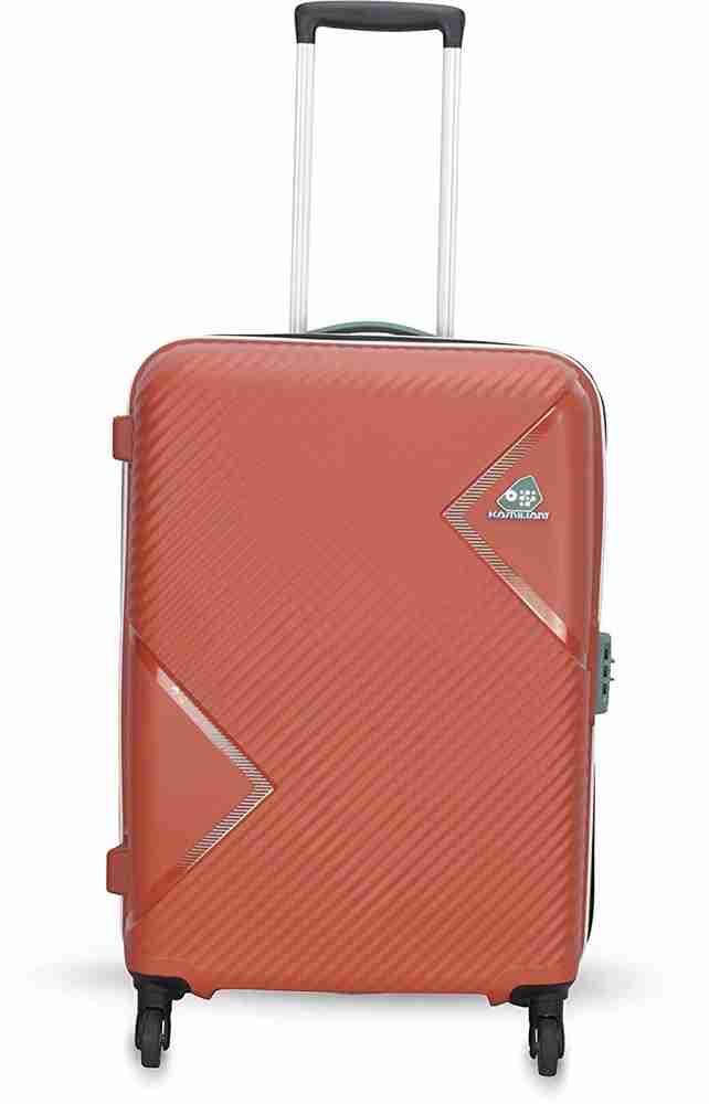 Kamiliant by American Tourister Zakk 79cm Orange Hard Luggage Trolley Large Size Check in Suitcase 4 Wheels 28 inch Orange Price in India Flipkart