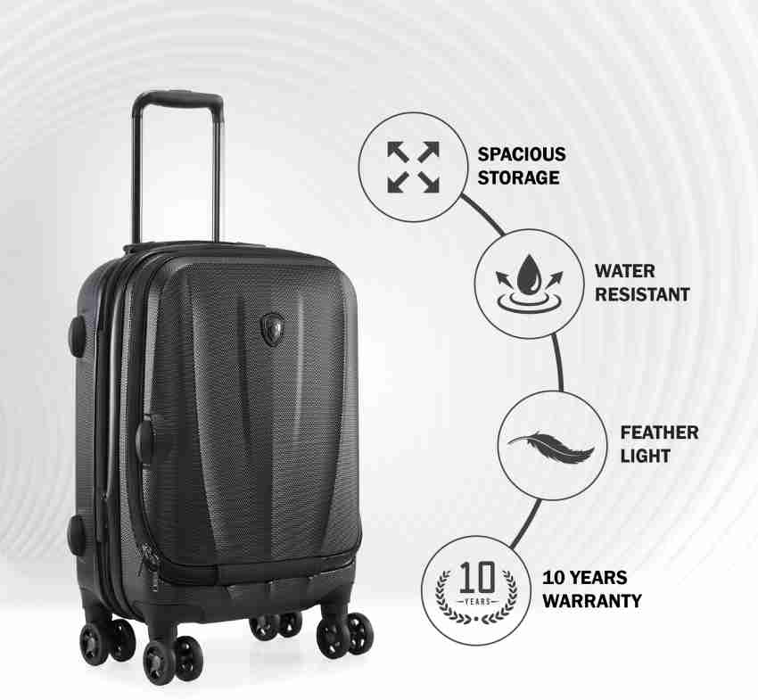 Heys 26 Smart Luggage Hardside Black | 15034-0001-26