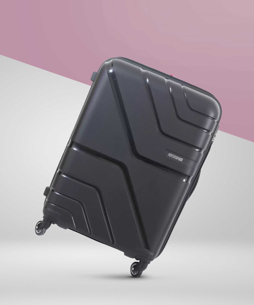 AMERICAN TOURISTER Upland 67 Medium Check In Luggage Black with Anti Theft zipper Check in Suitcase 4 Wheels 24 inch Black Price in India Flipkart