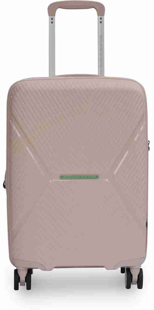 United Colors of Benetton Galaxy Check in Suitcase 8 Wheels 26 inch Baby Pink Price in India Flipkart