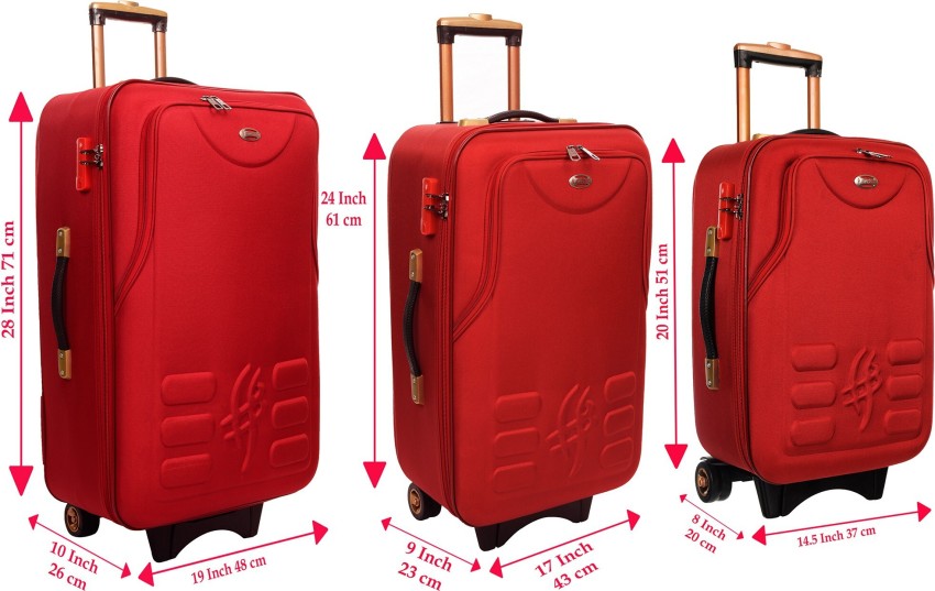 28 inch trolley bag dimensions in cm deals