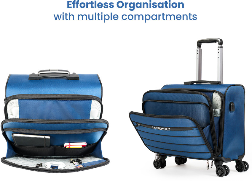 Luggage with multiple compartments outlet