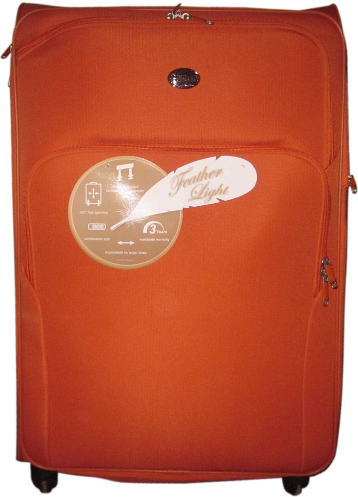 AMERICAN TOURISTER Featherlite Expandable Check in Suitcase 4 Wheels 30 inch Orange Price in India Flipkart