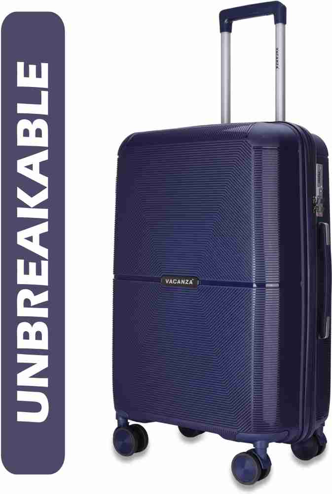 3G UNBREAKABLE WATER RESISTANT Luggage by Vacanza 20 inch Cabin trolley bag Cabin Suitcase 8 Wheels 20 inch blue Price in India Flipkart