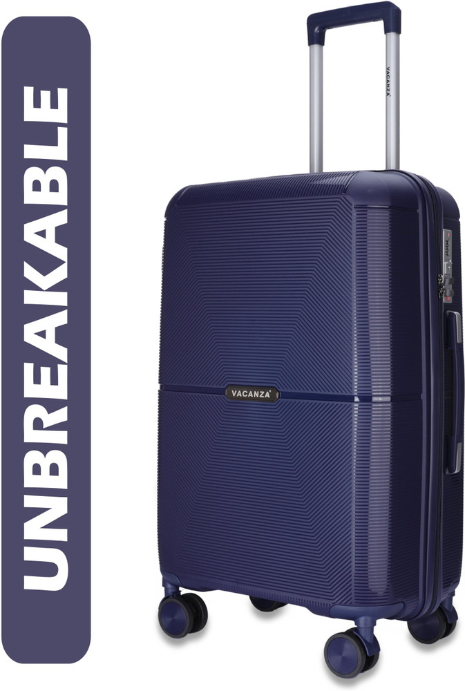 3G UNBREAKABLE WATER RESISTANT Luggage by Vacanza 20 inch Cabin trolley bag Cabin Suitcase 8 Wheels 20 inch blue Price in India Flipkart