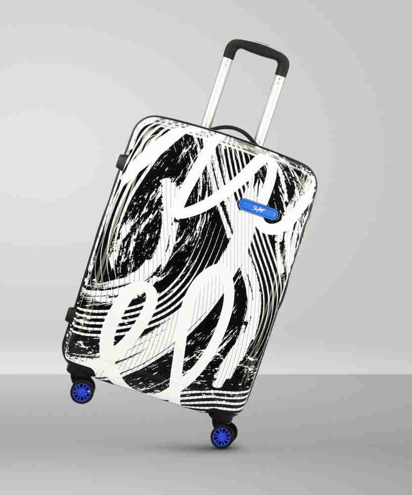 SKYBAGS Stroke 67cm Medium Size Hardsided Printed 8 Wheels Luggage