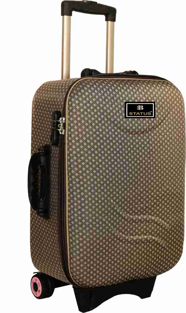UNIQUE LITE Soft Body Set of 2 Luggage Set of 2 suitcase luggage bags brown Cabin Check in Set 2 Wheels 25 inch brown Price in India Flipkart