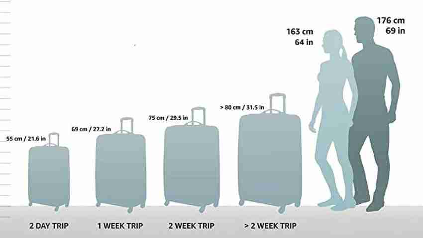 Safari Polycarbonate Ray Voyage Trolley Bag Medium Size, 67 cms