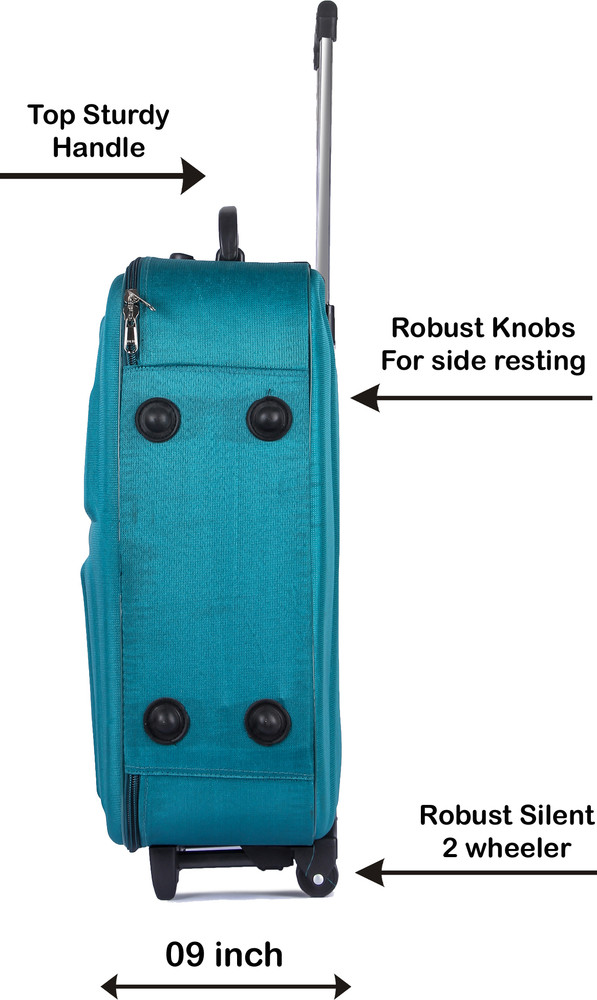 Yours Luggage Small Cabin Luggage 22 inch POLO Ultra Lightweight Small Size Ergonomic Expandable Cabin Suitcase 2 Wheels 22 inch GREEN Price in India Flipkart