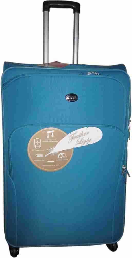AMERICAN TOURISTER Featherlite Expandable Check in Suitcase 4 Wheels 26 inch Blue Price in India Flipkart