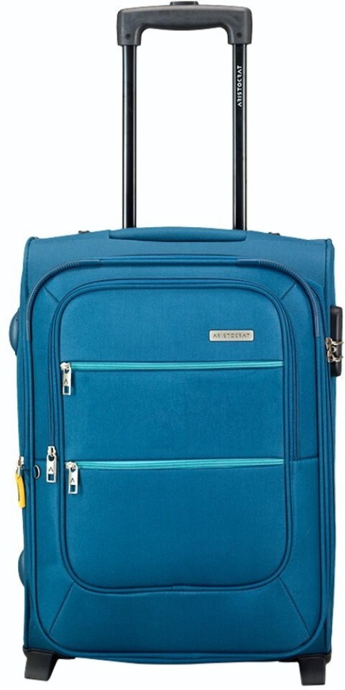 ARISTOCRAT Vito 2W Strolly 53 Blue Expandable Cabin Suitcase 20