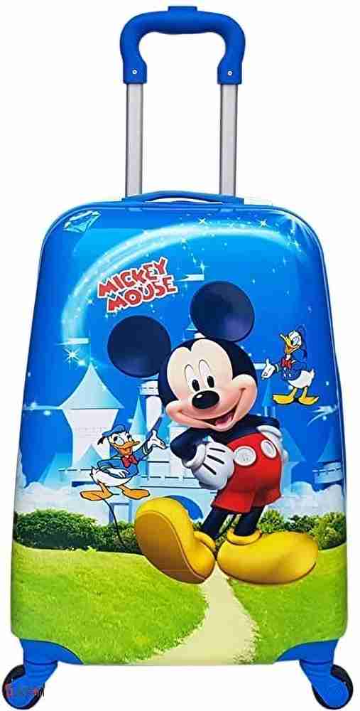 GOCART New Born Baby suitcase Carry on Luggage Bag Hard Shell Travel Trolley Bag Rolling Luggage for 1 3 Year Kids Cabin Suitcase 4 Wheels 18 inch Blue Price in India Flipkart