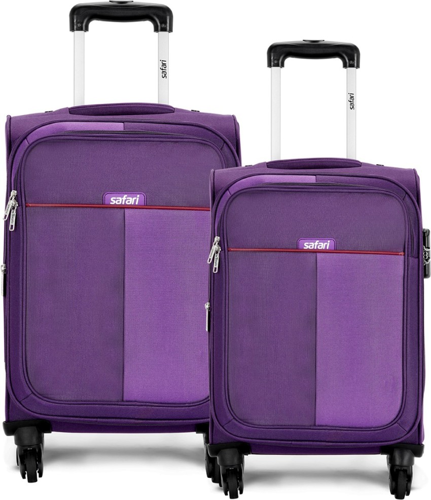 SAFARI DUO 4W Expandable Cabin Check in Set 27 inch Purple