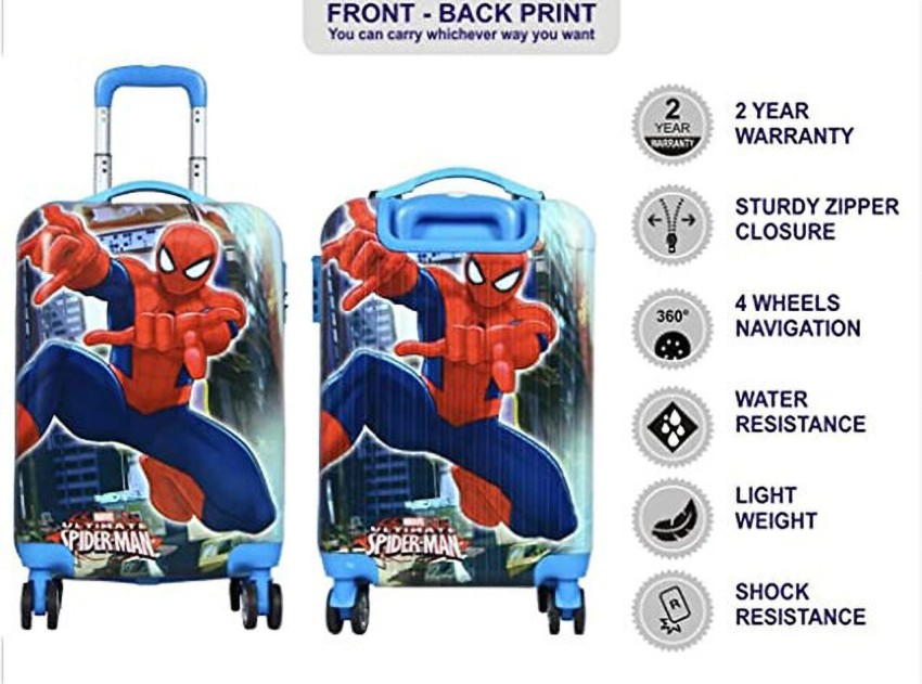 Marvel Spiderman Kids 21 inch Hardside Spinner Luggage, Blue